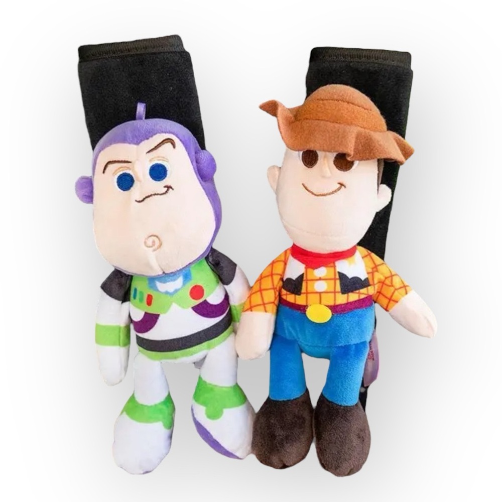 New 2pc Toy Story Car Seat Belt Cover Set, READ DESCRIPTION